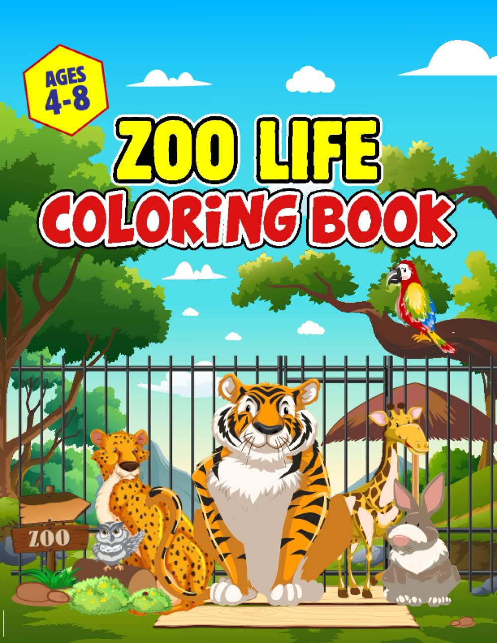 Zoo Life Coloring Book