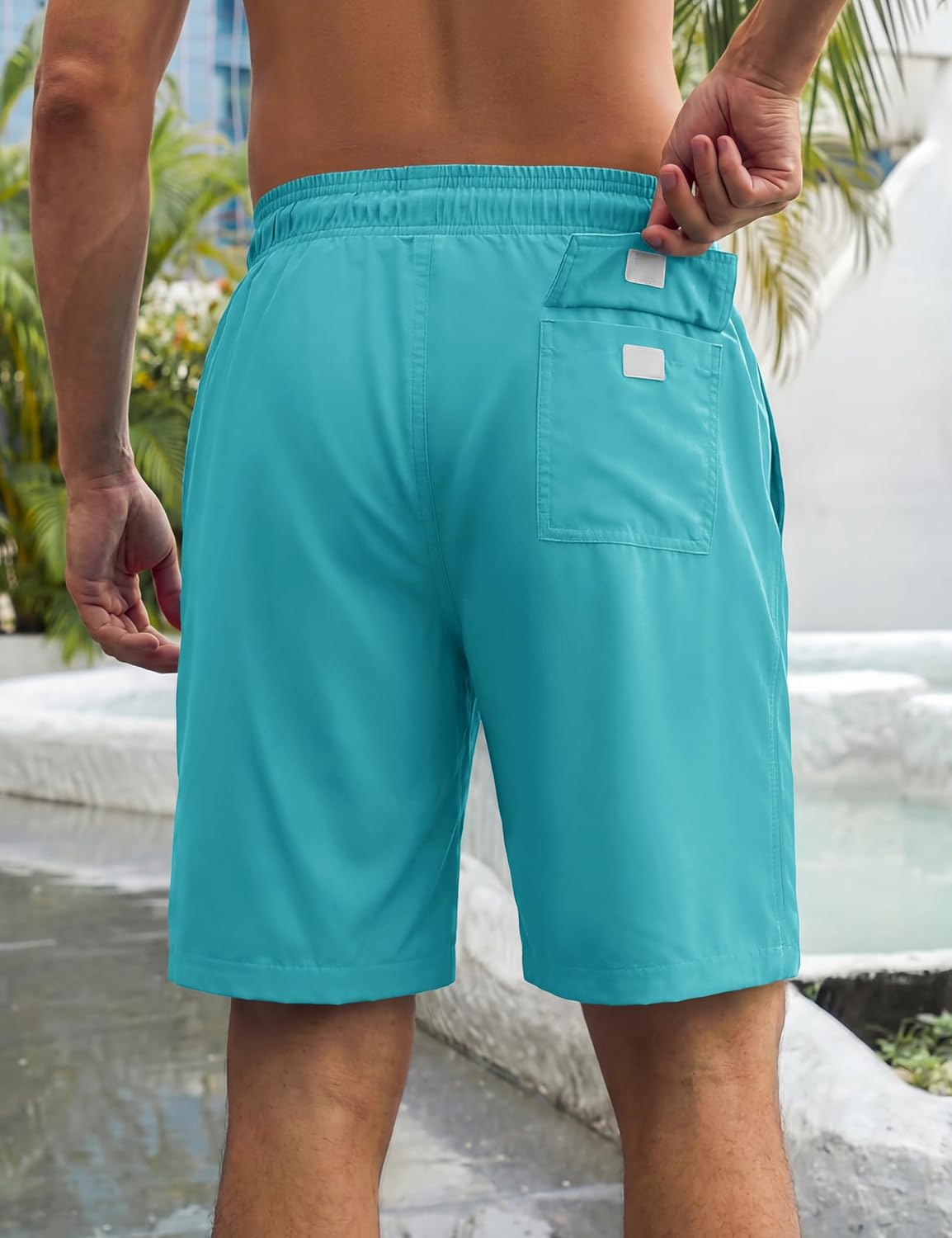 TACVASEN Men's Swim Trunks 9 Inch Quick Dry Water Resistant Mesh Lining Bathing Suit Swimming Board Shorts with Pockets