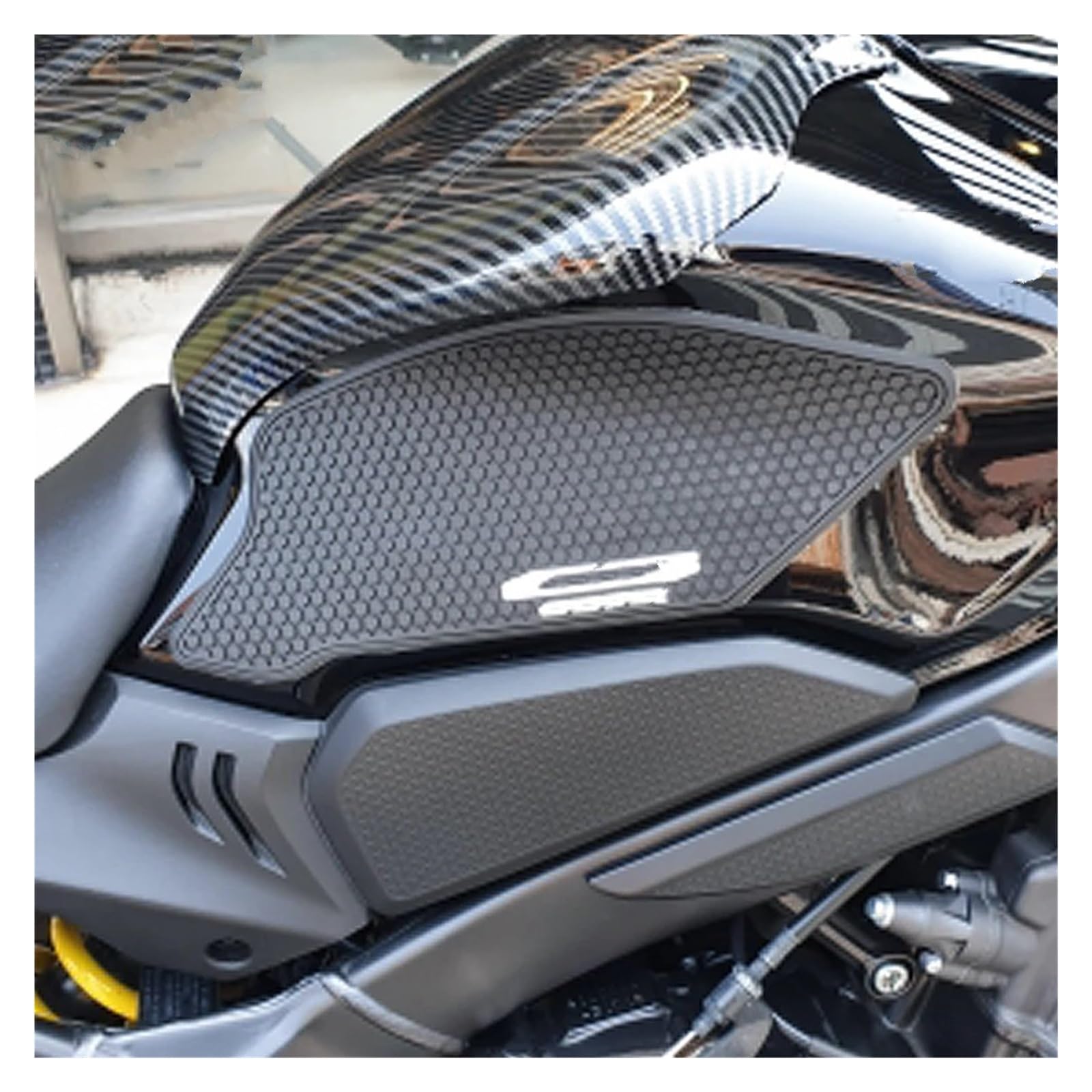 Adesivo Antiscivolo Serbatoio Moto Snake Skin Protezione Ginocchia E Gas Per CB650R 2019 2020(Black3)