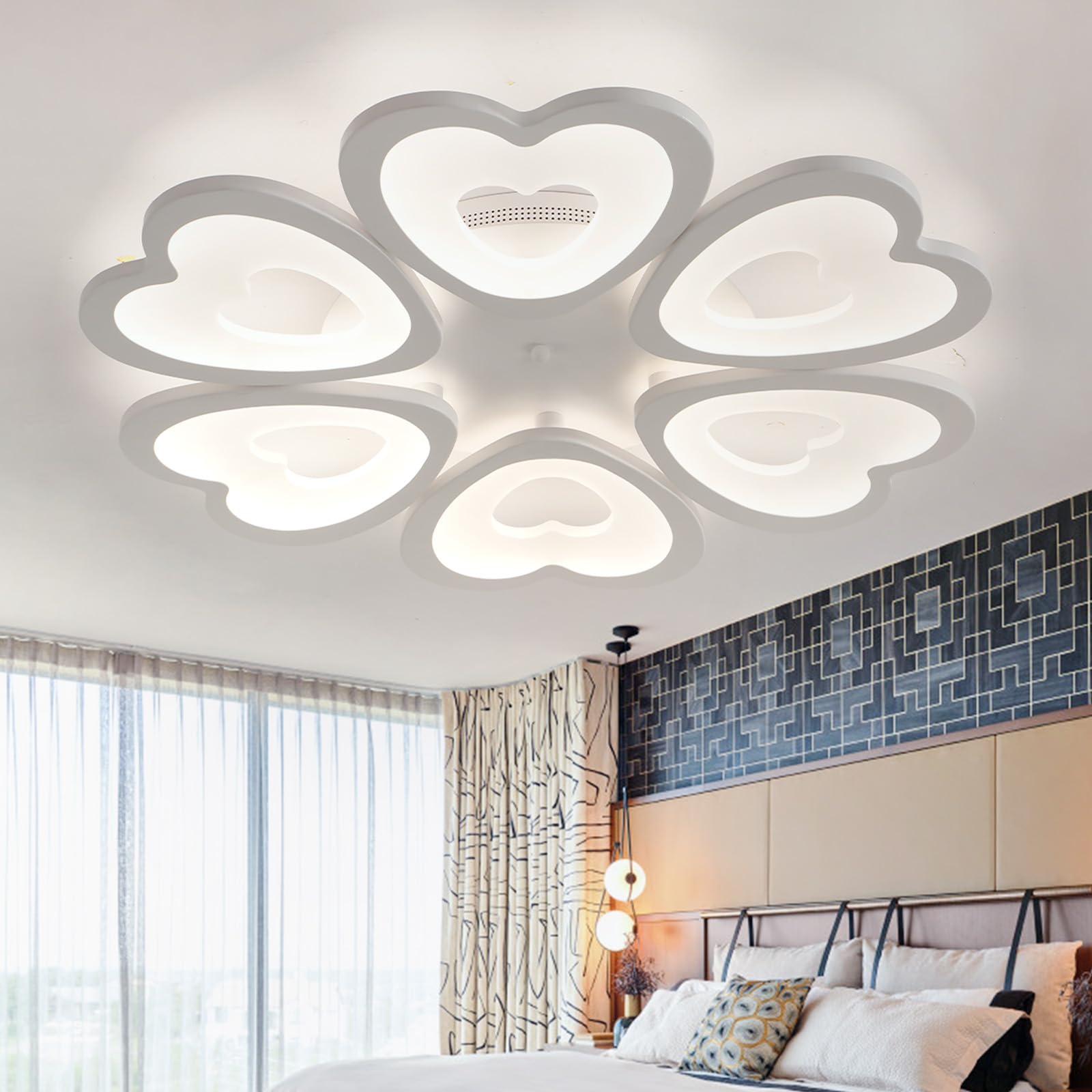 Plafonnier Moderne à LED Grand Format 70 cm pour Éclairer un Salon