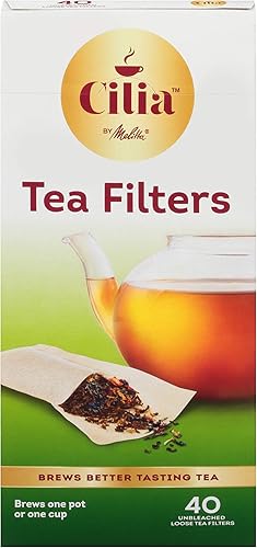 Miniatura 3 de Cilia by Melitta - Filtros de té, color blanco, 40 unidades (paquete de 6), 240 filtros totales