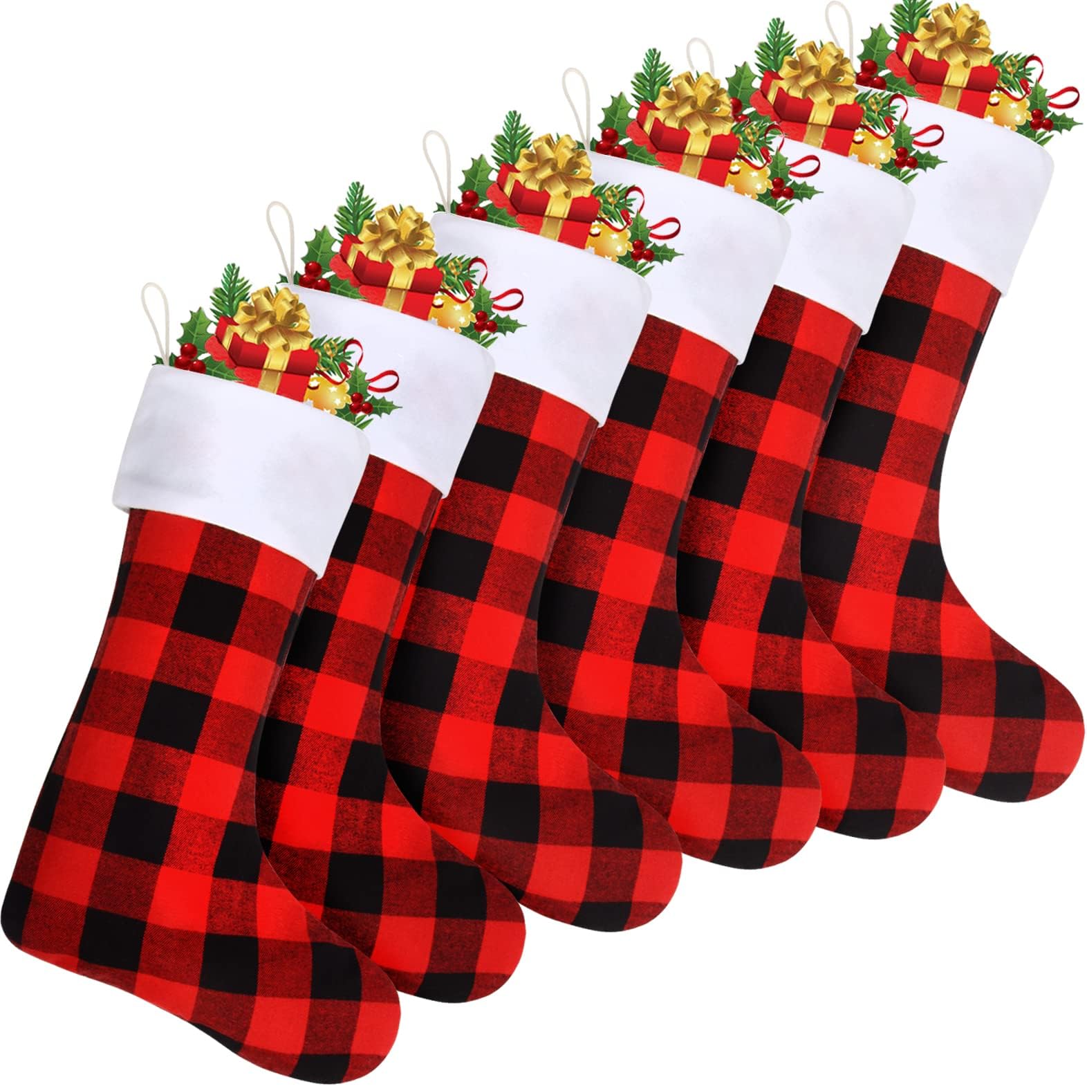 Christmas Stockings Red Felt socks Pack of 12 Tall 15" with