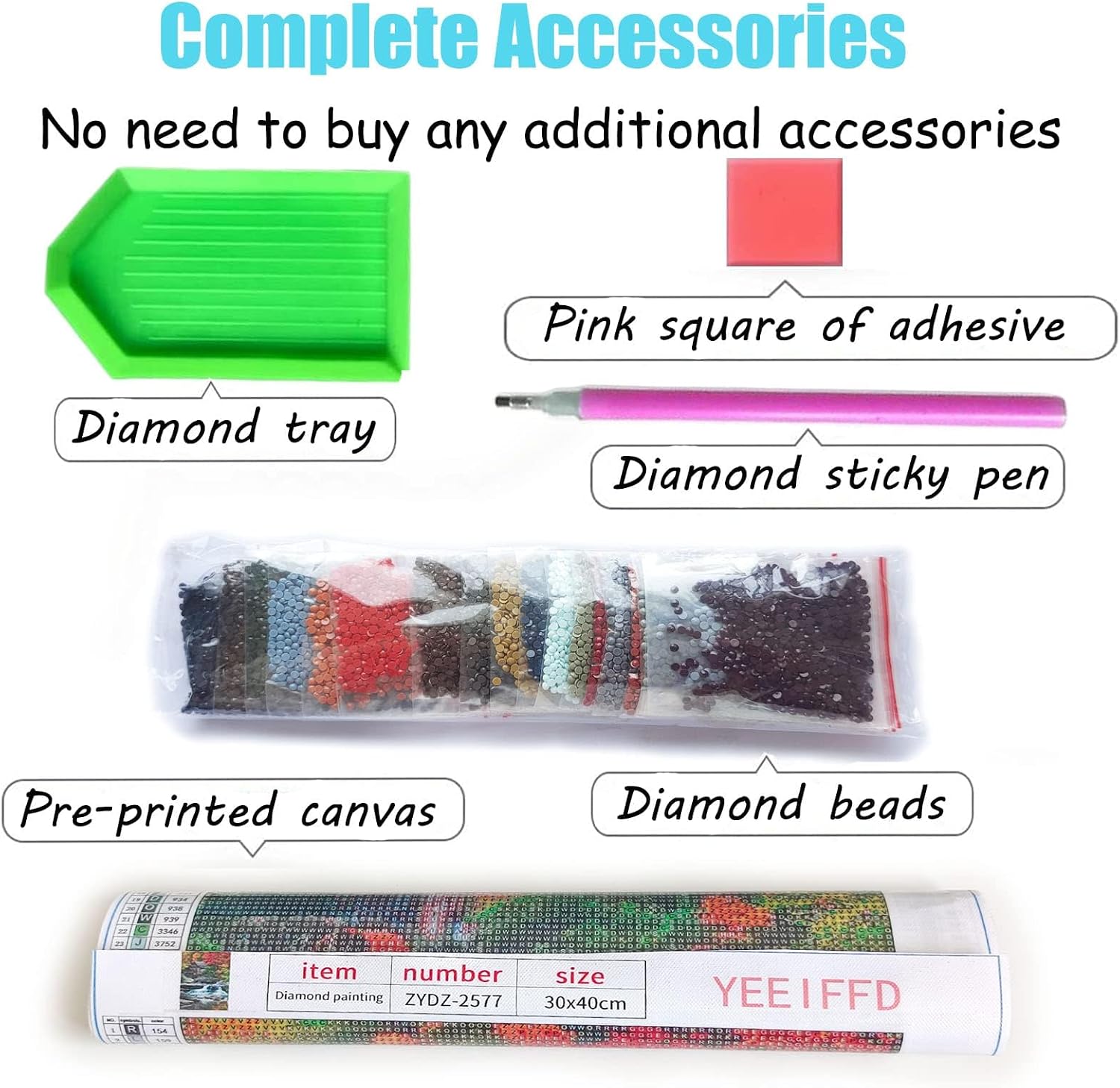 YEEIFFD 5D Diamond Painting Kits for Adults & Kids Baby Duck DIY Arts Diamond Painting for Home Wall Decor 12x16 in