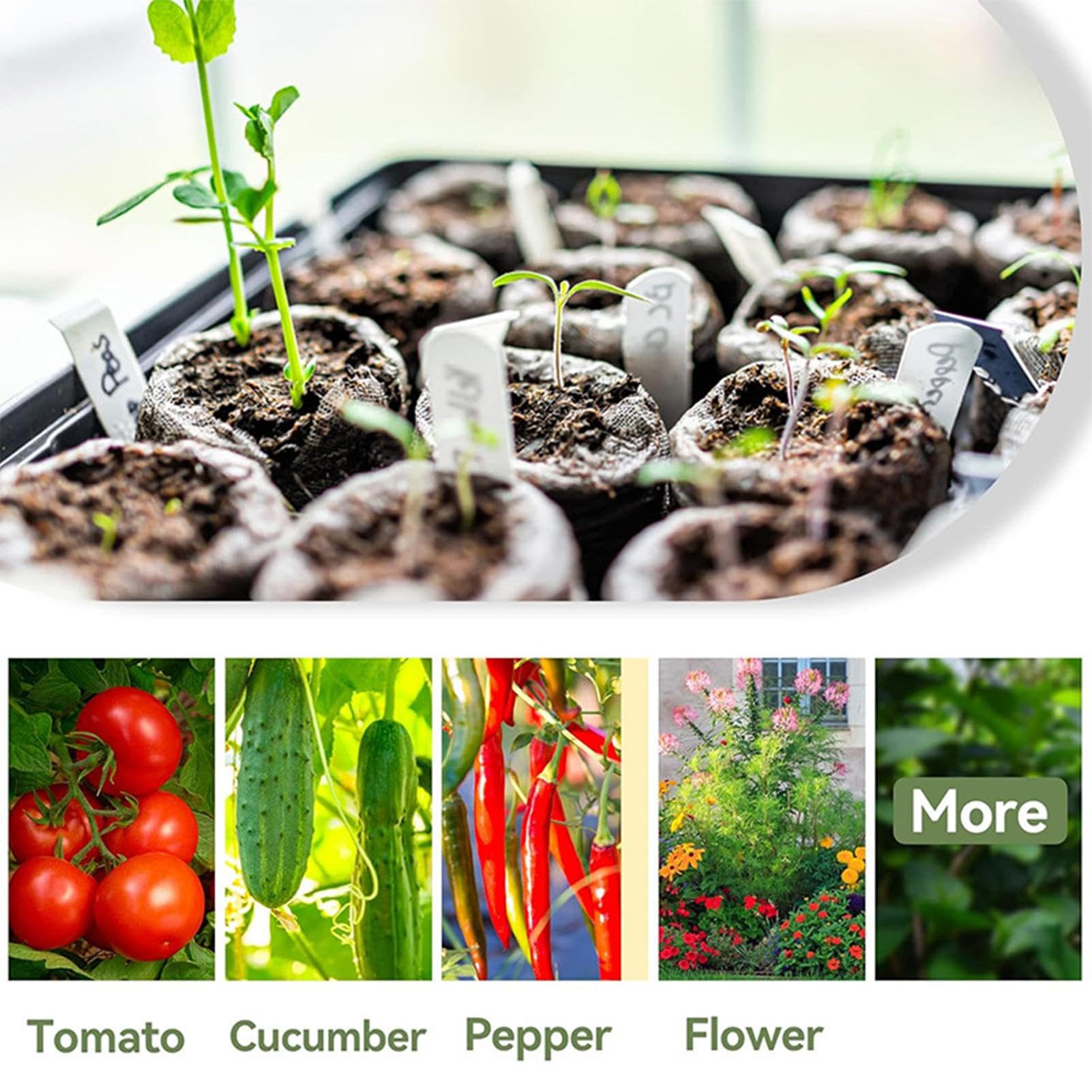 Pellets de suelo para inicio de plantas, vainas de turba - 50 Uds. De bolitas de tierra comprimidas para iniciar plantas,Suelo de jardín para plantas de inicio a granel, compacto y conveniente, para c