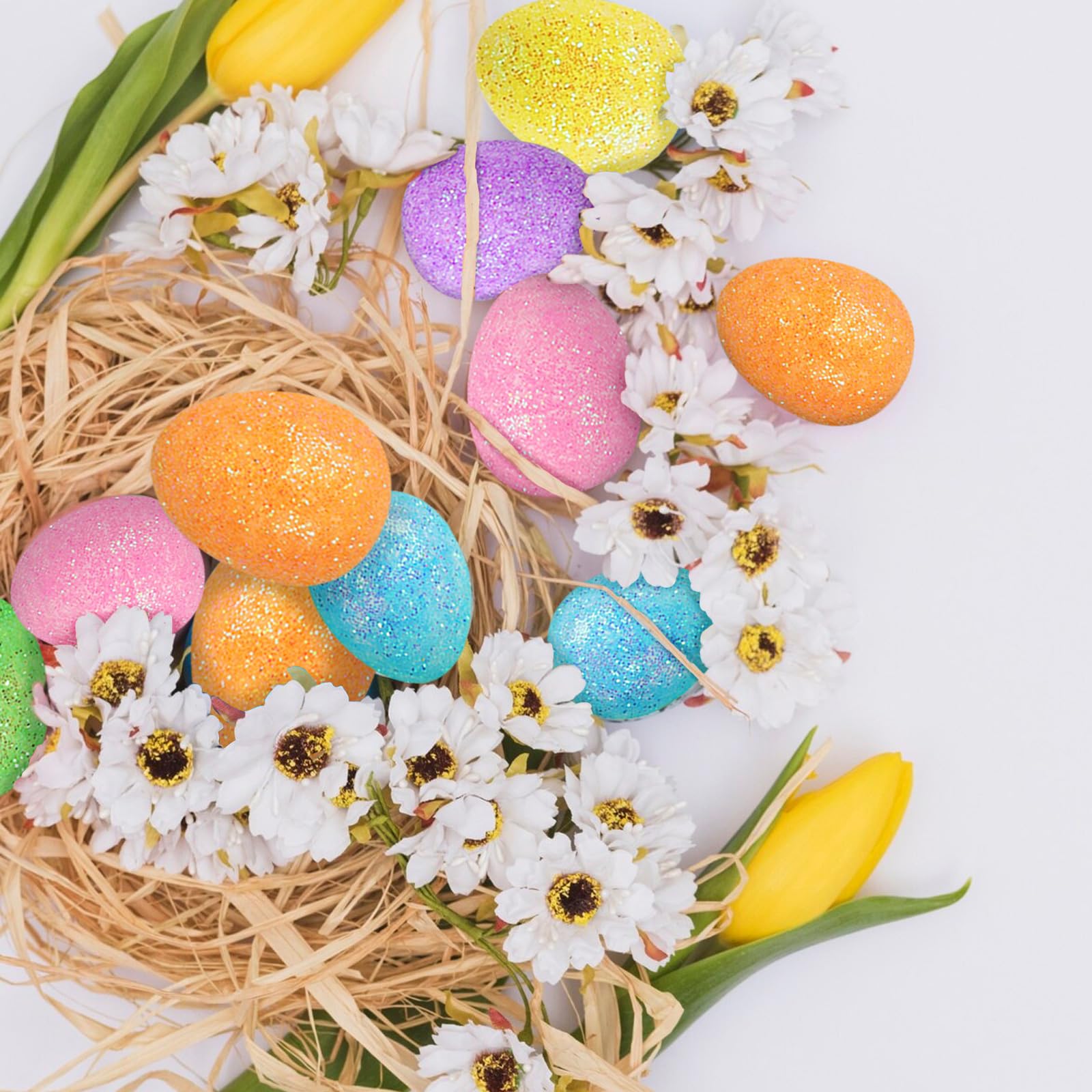 Kinder Egg 6Pcs/Lot Foam Easter Eggs Wedding Party Decoration... - Grandado  Large Eggs, image size:1600x1600