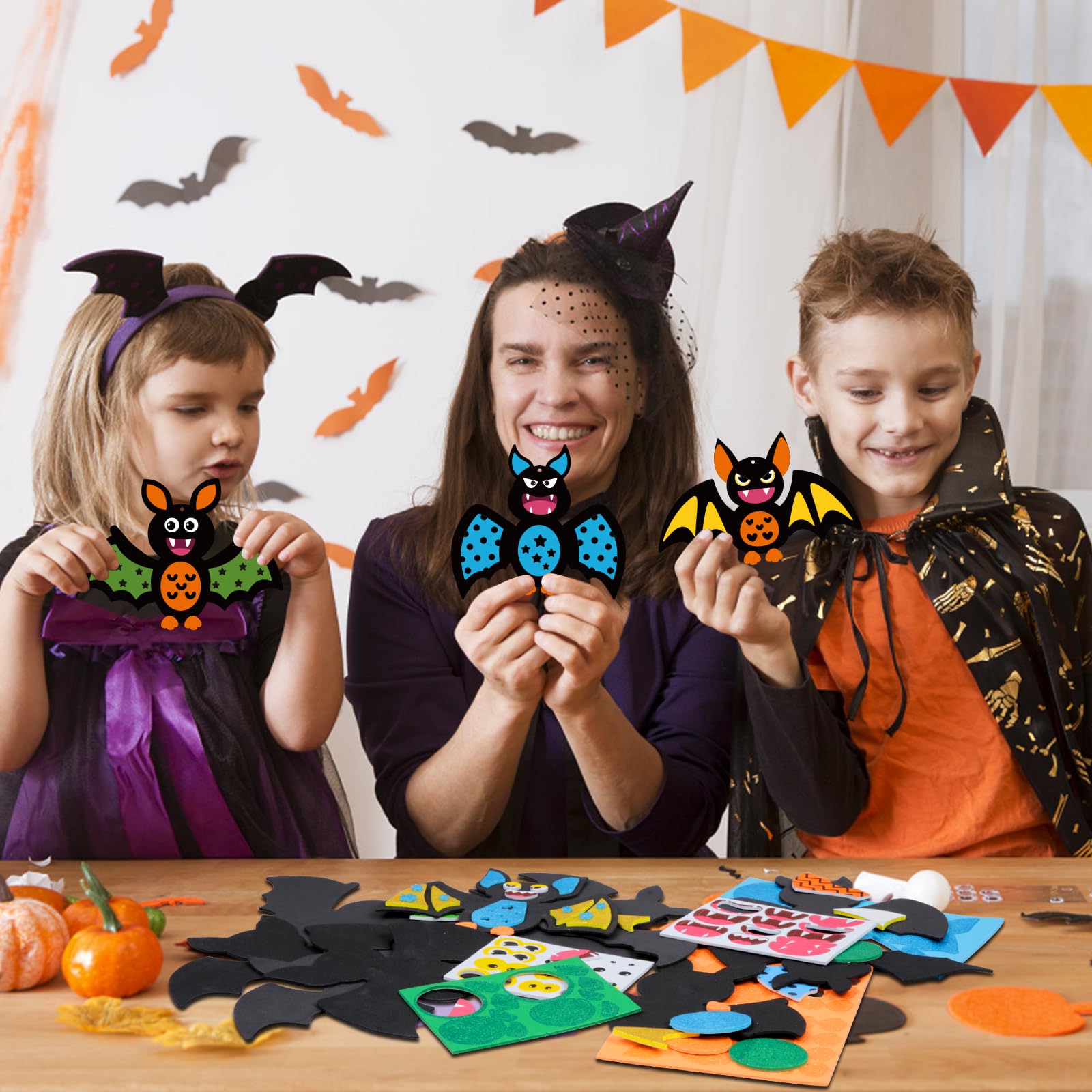 Snapklik.com : 12 Pack Bat Crafts For Kids Bat Crafts Kits Make You Own ...