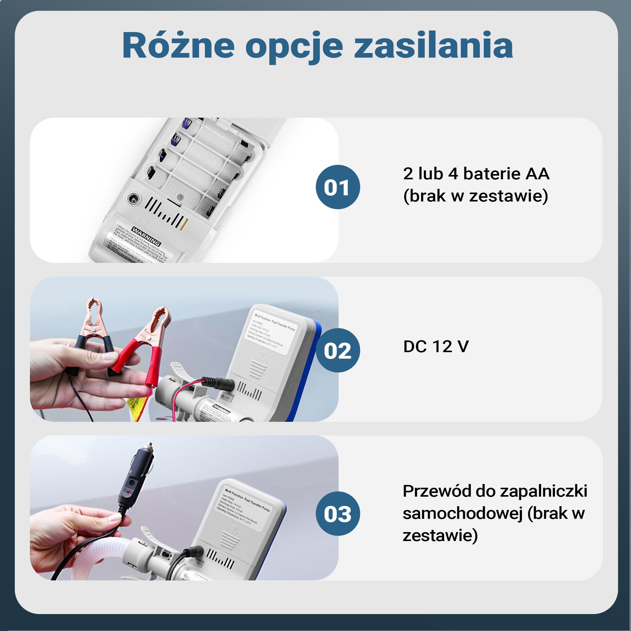 Wiltec Pompa transferowa zasilana akumulatorem, samozazysająca pompa do paliwa benzyny i oleju o mocy 12 V, z wyświetlaczem LED