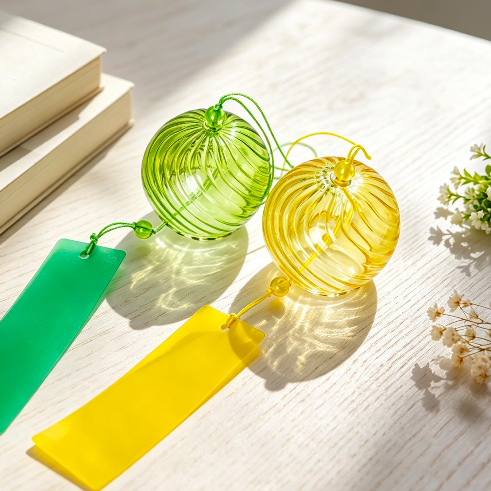 8 Carillon Japonais coloré avec étiquette