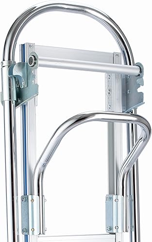 Miniatura 6 de Camión de mano convertible de 1000 libras, capacidad de peso 2 en 1, resistente, construcción de aluminio y acero duradero con placa de nariz, 4