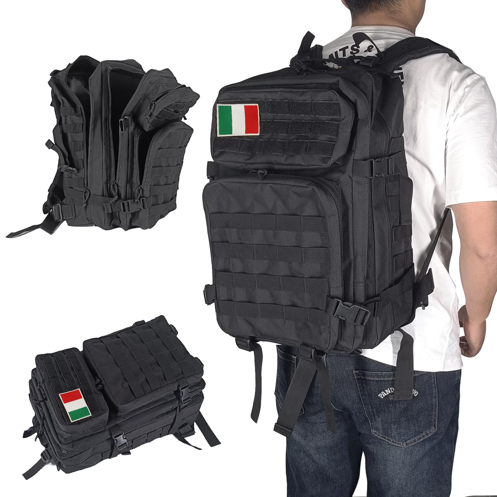 Oreunik Zaino Militare Tattico 45L Impermeabile Grande Viaggio Assalto Scuola