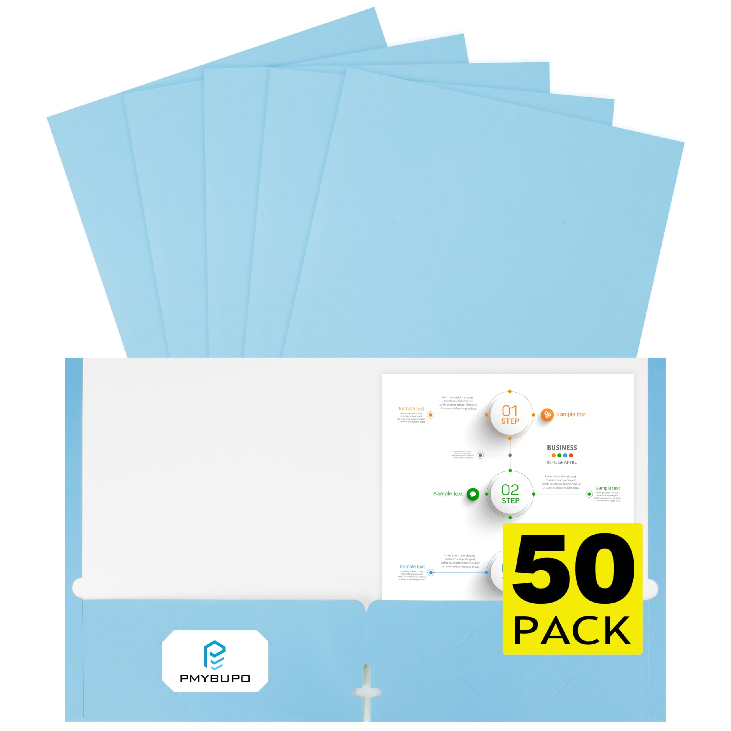 Colorful File Folders - 6 Pack Pastel Folders -10 Colorful File Folders - 6 Pack Pastel Folders -10