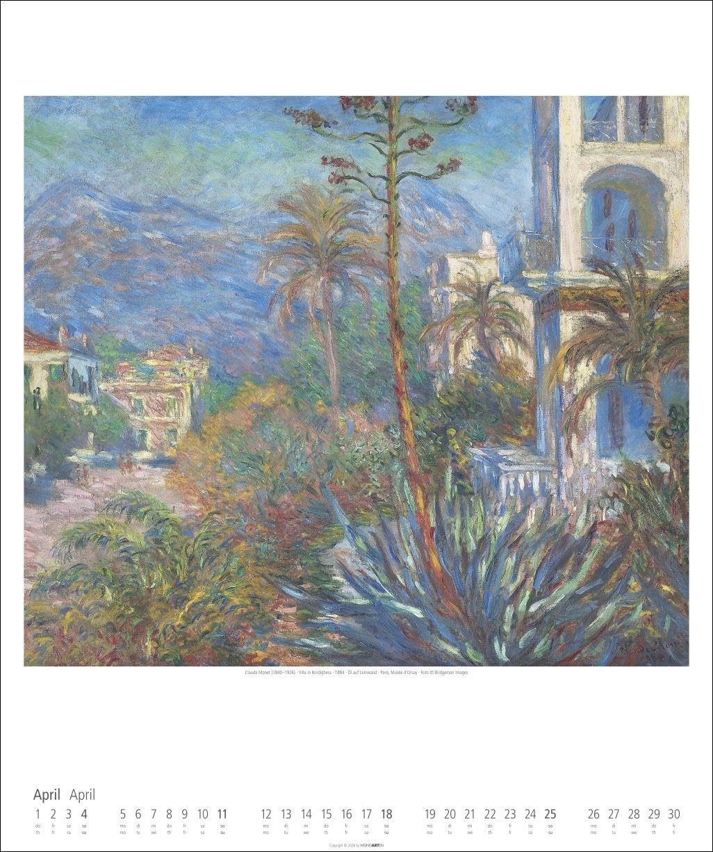 Claude Monet Im Garten Kalender 2027 - Im Garten: Mit den schönsten Gartenbildern des Impressionisten aus den Museen der Welt. Wandkalender 2027 Großformat für Kunstliebhaber. 46 x 55 cm