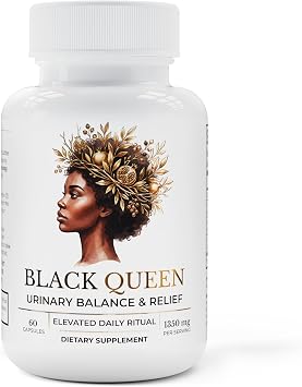 TODICAMP Melanin-Rich Physiology UTI Relief, D-Mannose with Cranberry, 1000mg D-Mannose Capsules for Urinary Tract Health for Women, Hibiscus Dandelion Root for Bladder Control & Kidney Cleanse