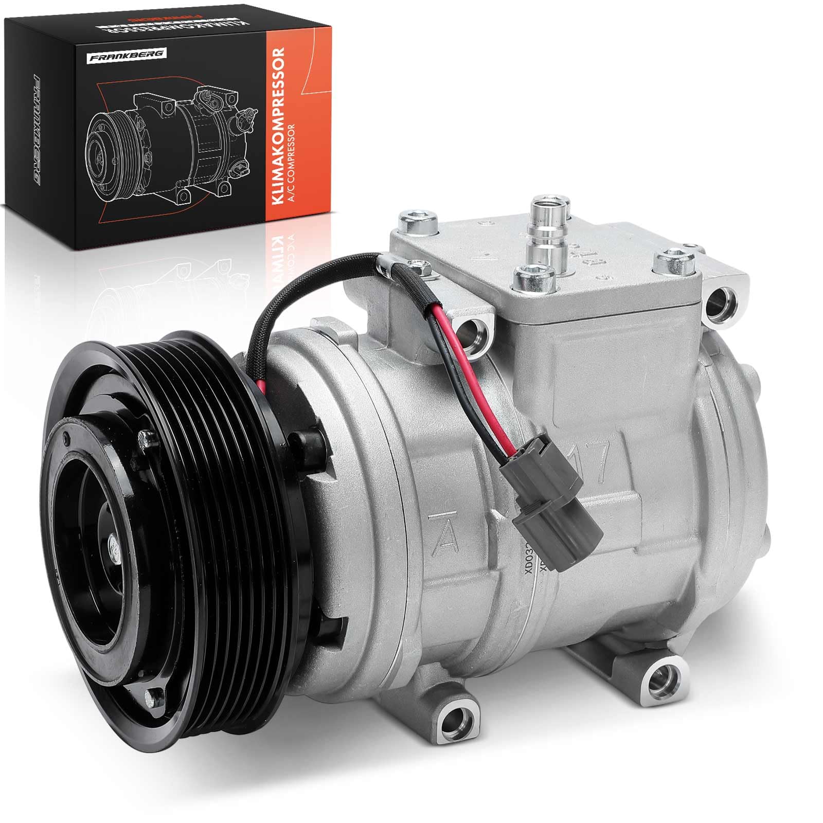 Frankberg Compresor de aire acondicionado con embrague Compatible con Defender L316 2.5L Discovery II L318 2.5L 4.0L R.a.n.g.e R.o.v.e.r II P38A 3.9L 4.0L 4.6L Replace# LR012805, aceite premezclado