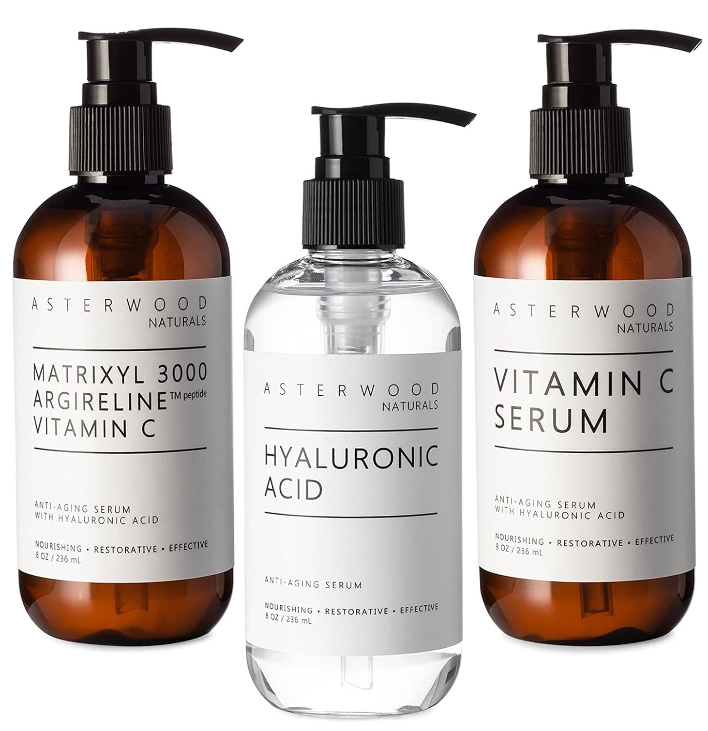 Asterwood Face AntiAging Hyaluronic Acid, Vitamin C, and