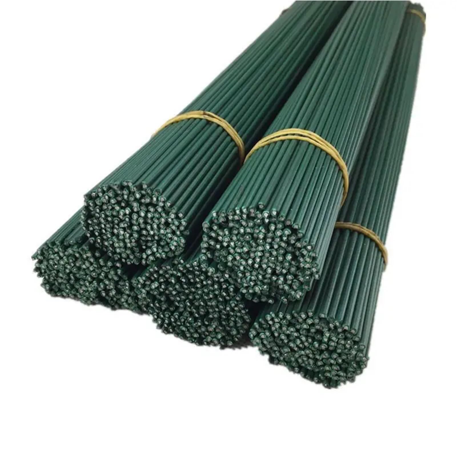 Yilwpv 40Cm 100Pcs Artificial Green Flower Stems