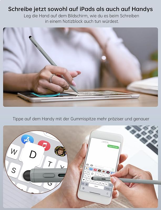 MEKO Apple Pencil Kompatibilis Érintőceruza Gumi Heggyel - Gyorstöltés és Dőlésérzékelés iPad Pro/Air/Mini Modellekhez 2018-2025
AI: I've c