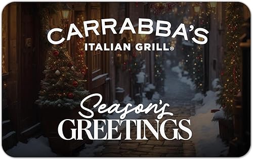 Carrabba's Tarjeta de regalo electrónica de restaurante italiano Grill