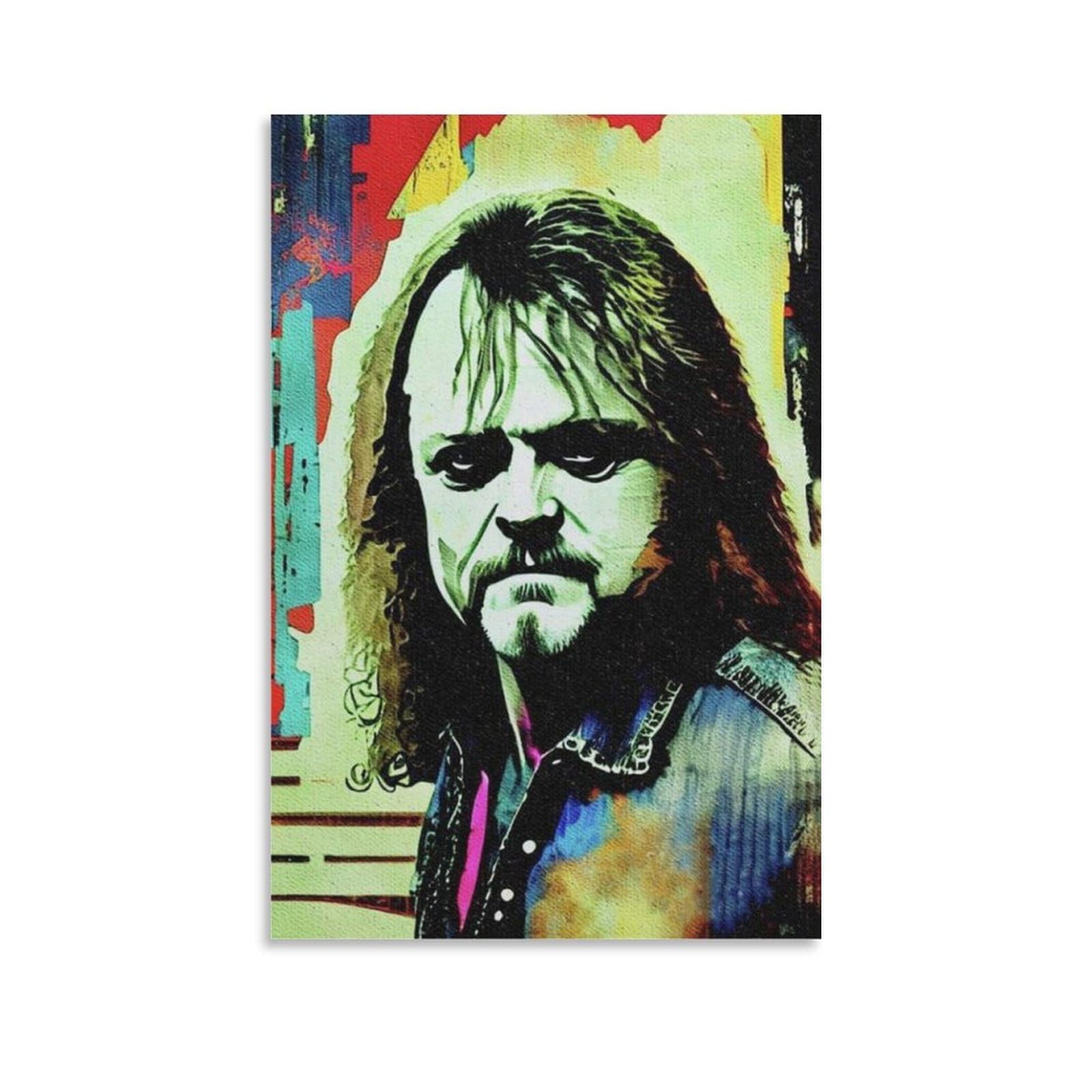 FCOIN Ronnie Van Zant Canvas Poster Wall Art Poster Prints Home Decor Picture Canvas Painting Posters 24x36inch(60x90cm)