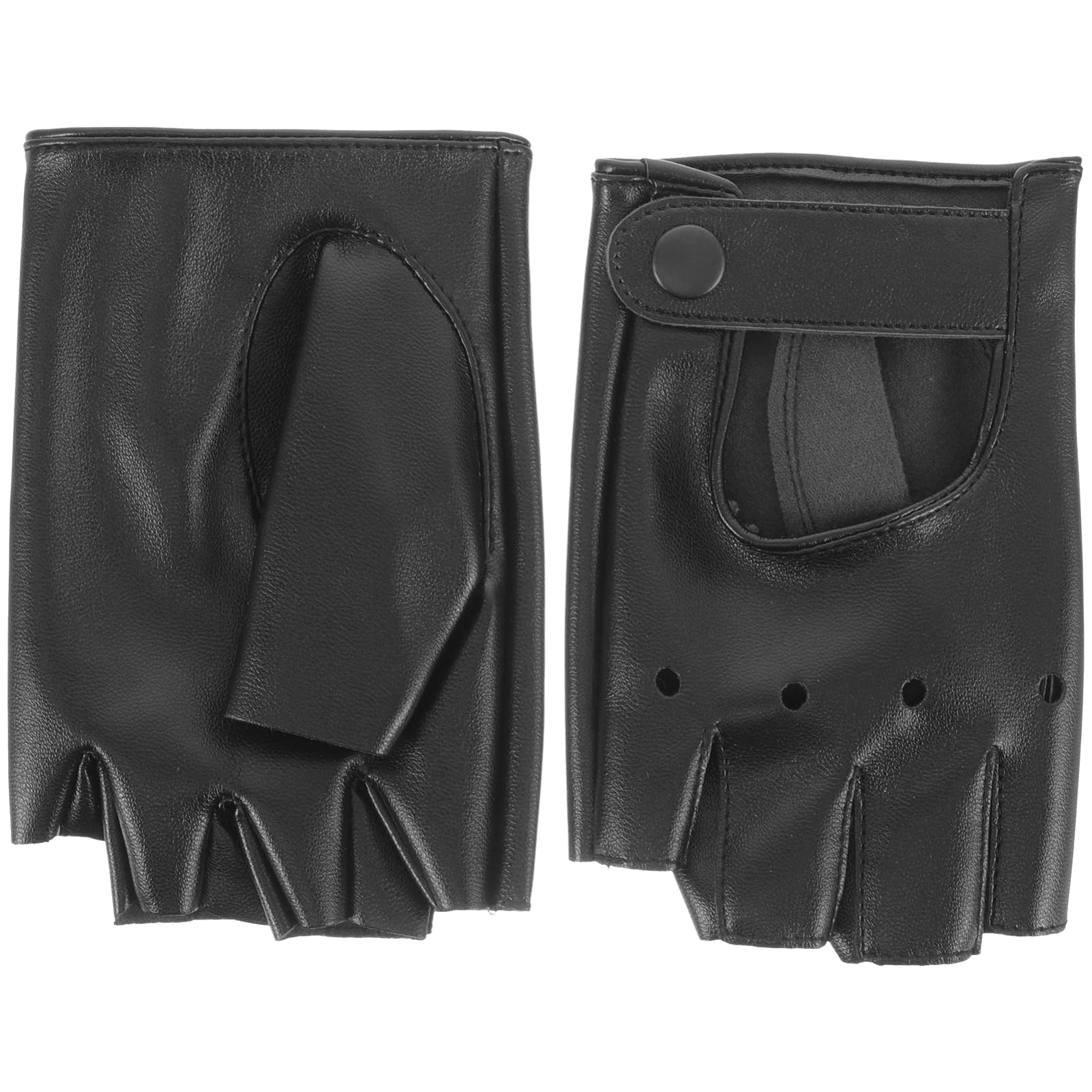 Hemoton 1Pair Portable Fingerless Fitness Gloves for Outdoor Activities Breathable and Comfortable Design for Cycling Fishing Jogging and Hiking UV Protection and Durable Palm