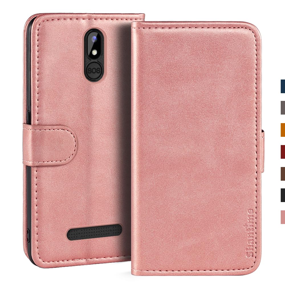 Custodia Portafoglio Per Brondi Amico Smartphone XL - In Pelle, Con Slot Carte, Chiusura Magnetica, Nero - Foto 3