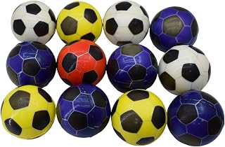 Asera 12 Pcs Soft Foam Sponge Balls with Football Print Light Weight- Kids Birthday Return Gifts (Football Set of 12), Multi Price In India