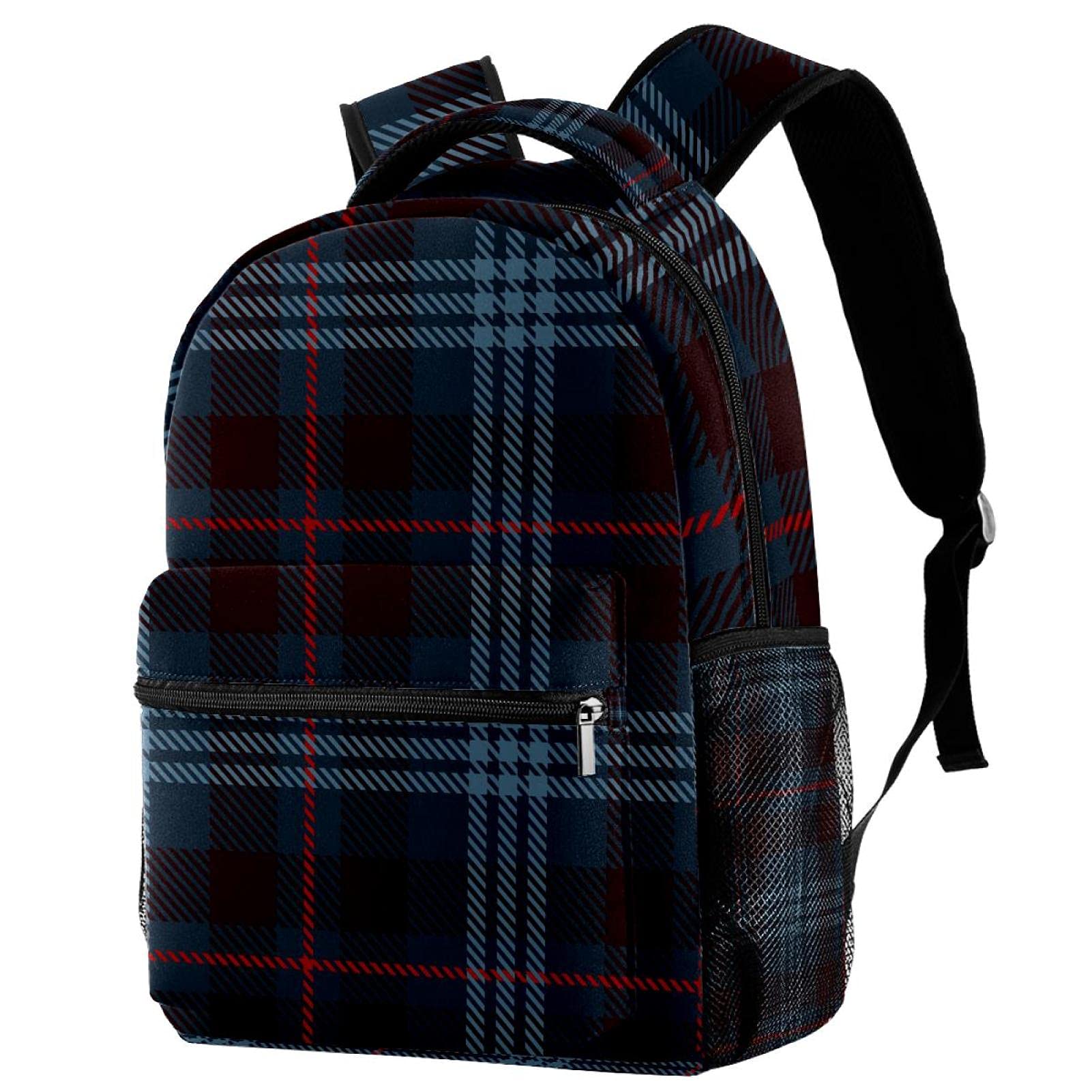 Sac à dos de voyage fleuri bleu multicolore grand format pour ordinateur et cabine - 7