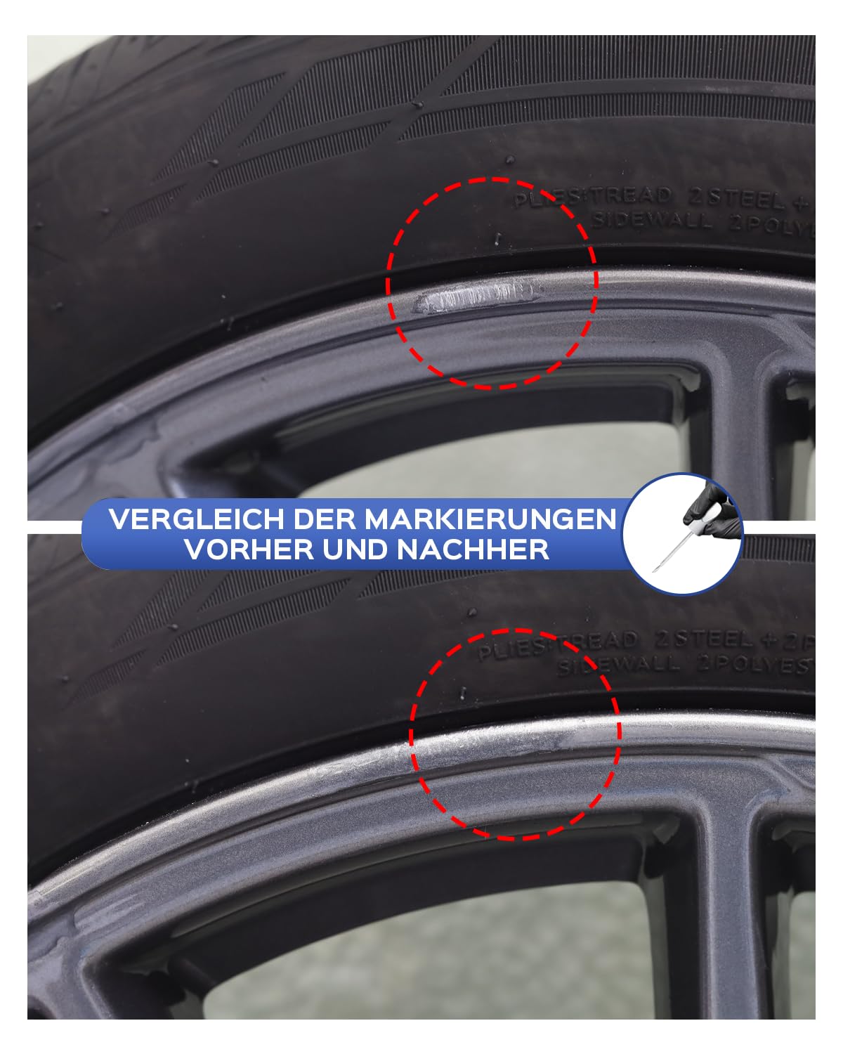 Kit di vernice per cerchioni Tesla nero opaco per Tesla Model Y da 20 pollici, corrispondenza esatta – riparazione di graffi e scheggiature (nero opaco)