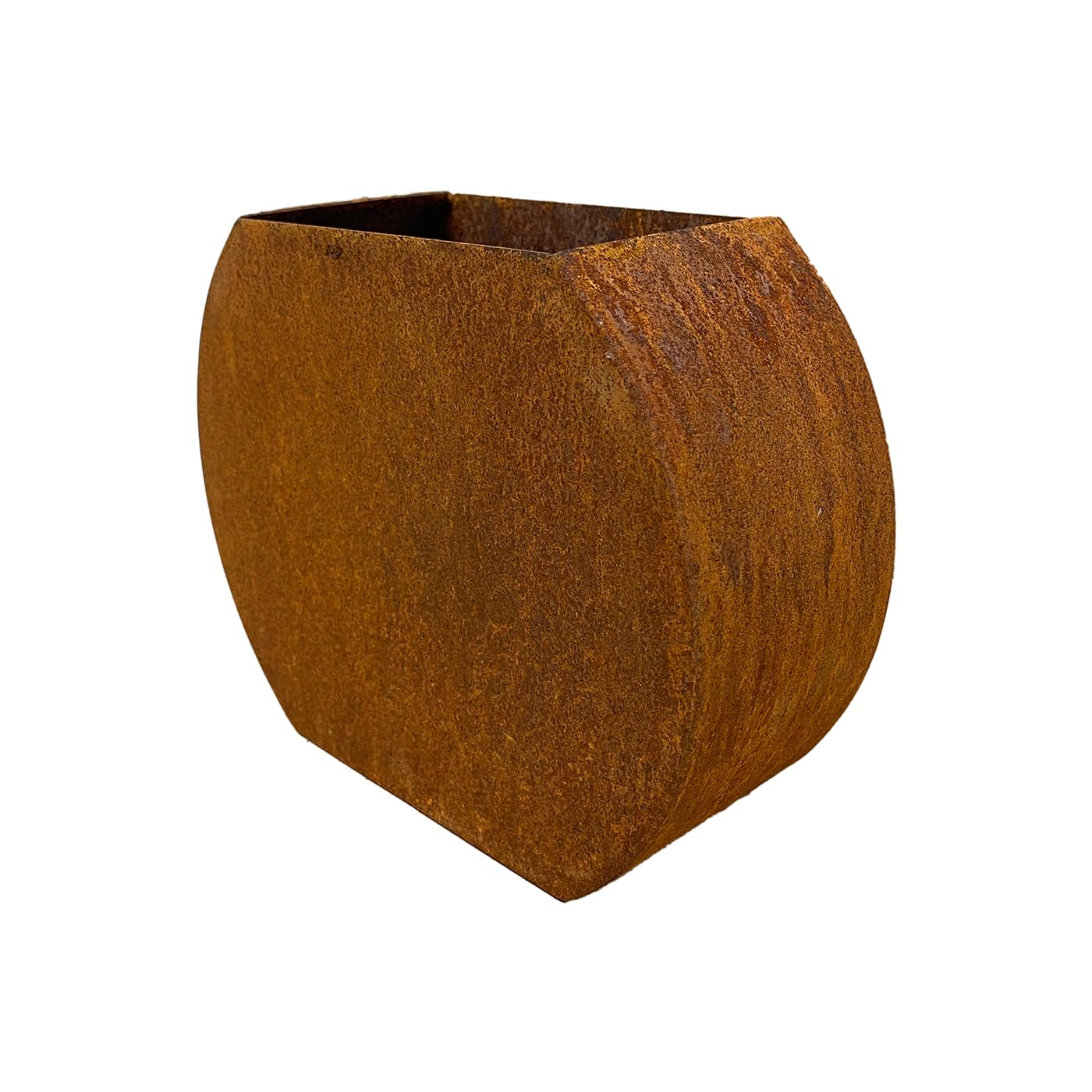 CORE PLANTER - Modern Steel Indoor and Outdoor Plant Pot Herb Garden Planter Succulent Pot Window Planter With Drainage Hole | (Corten, Round)