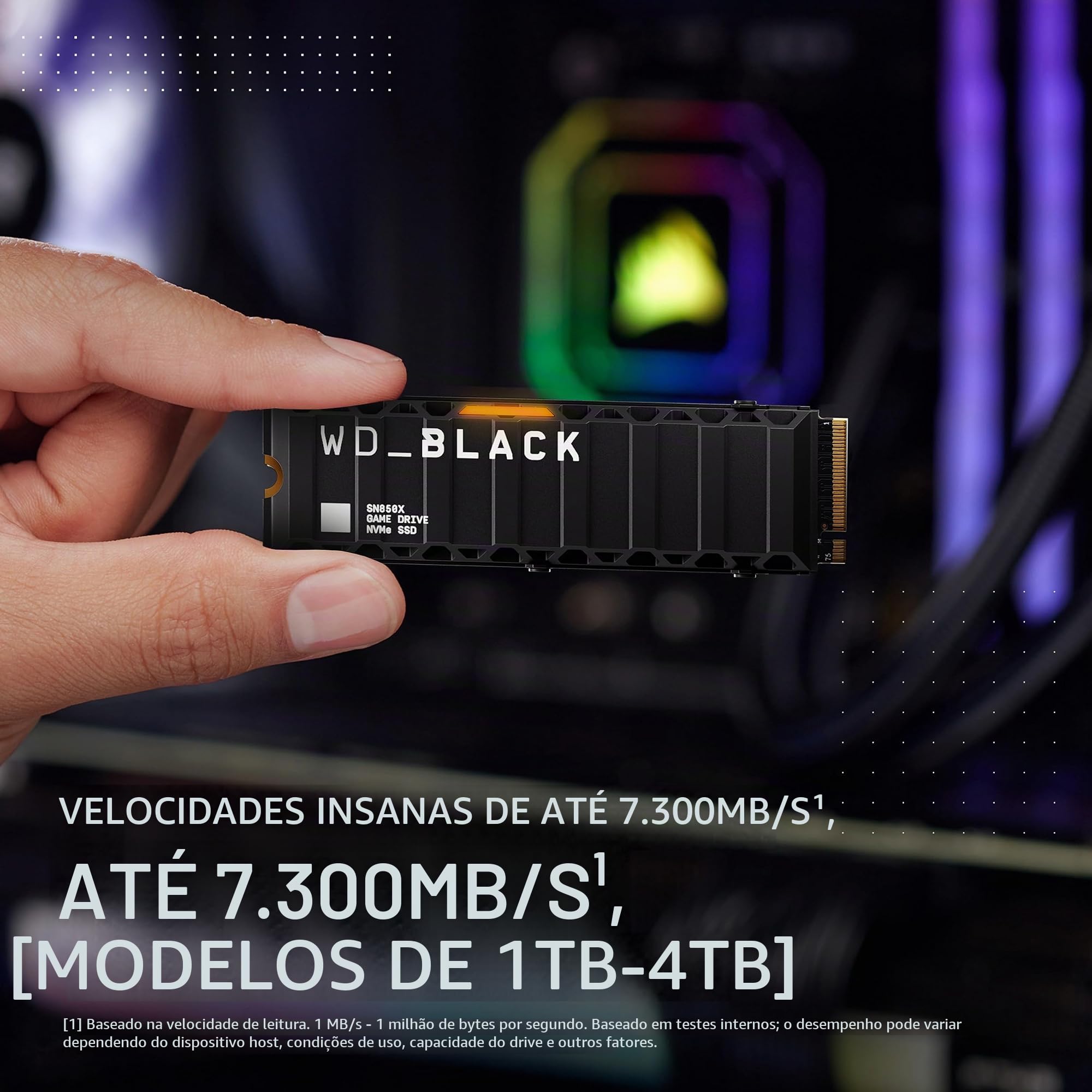 WD_BLACK Unidade interna de estado sólido para jogos SN850X NVMe