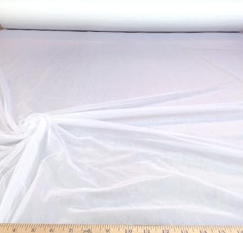 Fabric Nylon Tricot White 15 Denier Lustre SheerTM