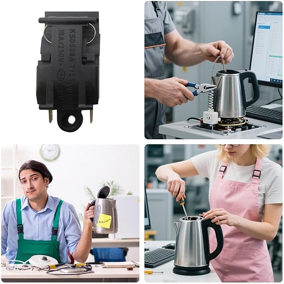 Steam Electric Kettle Button Safety Protection Hot Boil Accessories Fitting | Thermostat Button for Tea Coffee Maker Hot Water Brewing Electric Kettle Kitchen Countertop Home Office