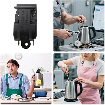Steam Electric Kettle Button Safety Protection Hot Boil Accessories Fitting | Thermostat Button for Tea Coffee Maker Hot Water Brewing Electric Kettle Kitchen Countertop Home Office