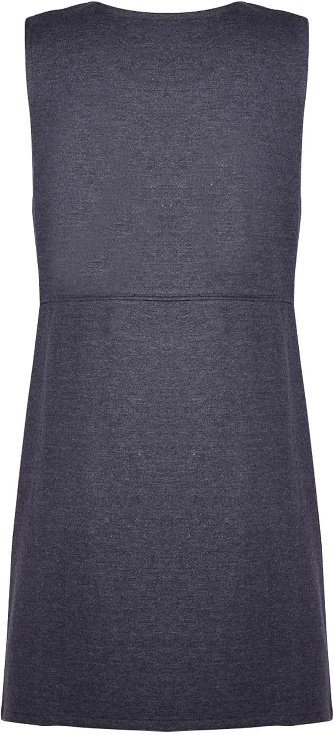 A2Z 4 Kids 2 Pack Girls Sleeveless Plain School Uniform Pinafore Dress Comfortable Summer Lightweight School Dress Age 3-14