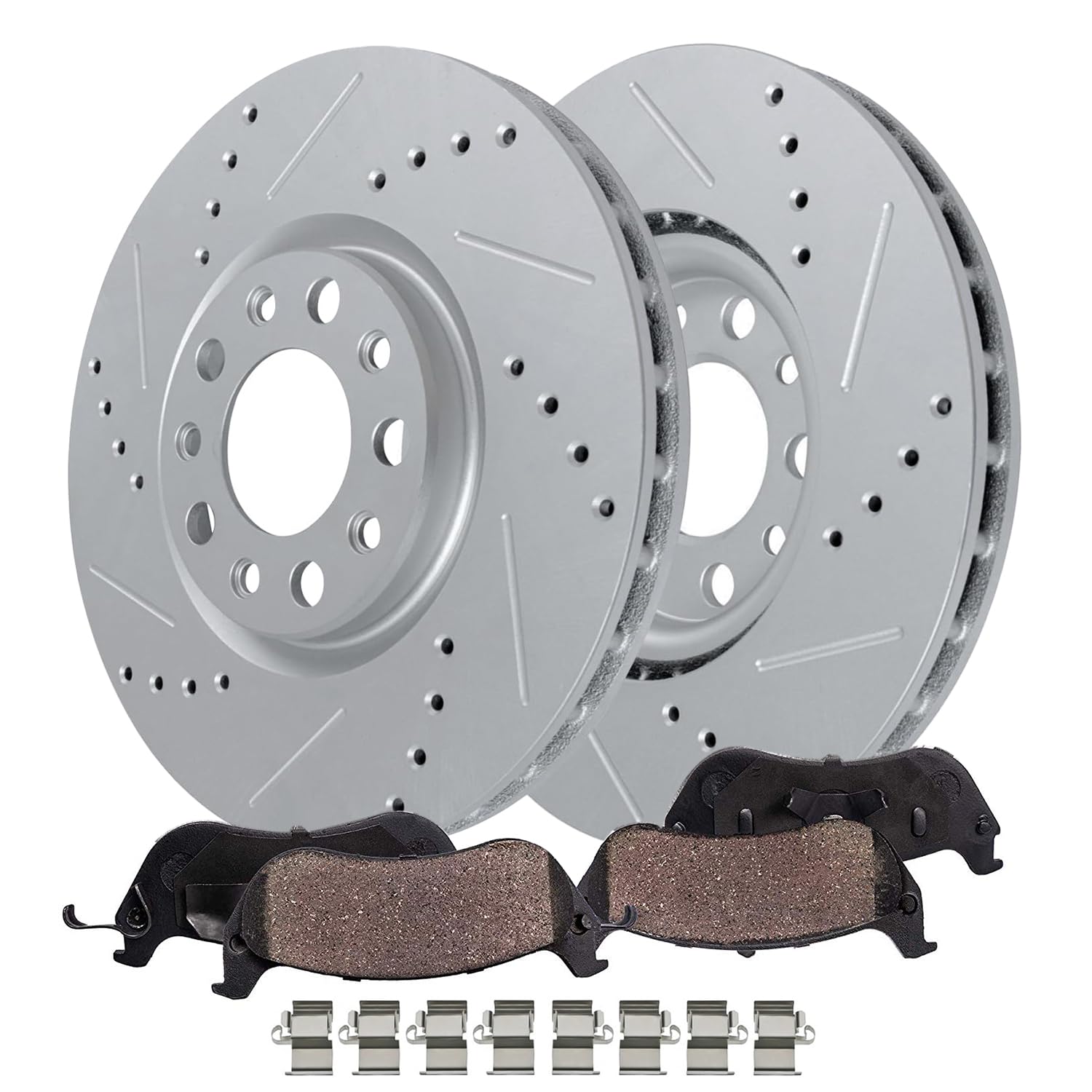 Detroit Axle - Front Brake Kit for 2018-2024 Jeep Wrangler