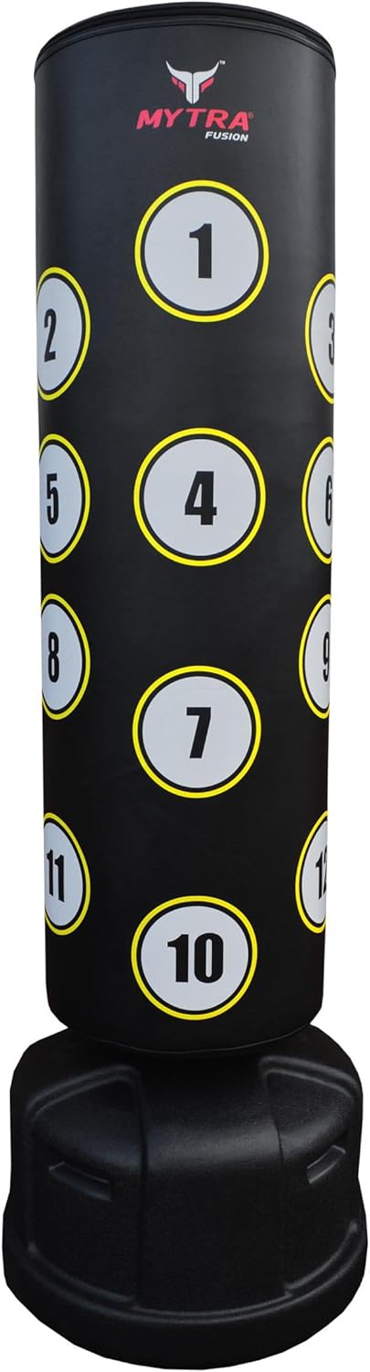 Free-Standing Punching Bag — 6ft Heavy-Duty Freestanding Punch Bag with Fillable Base for Adults | Boxing Standing Bag for MMA, Kickboxing, Muay Thai, Fitness & Strength Training
