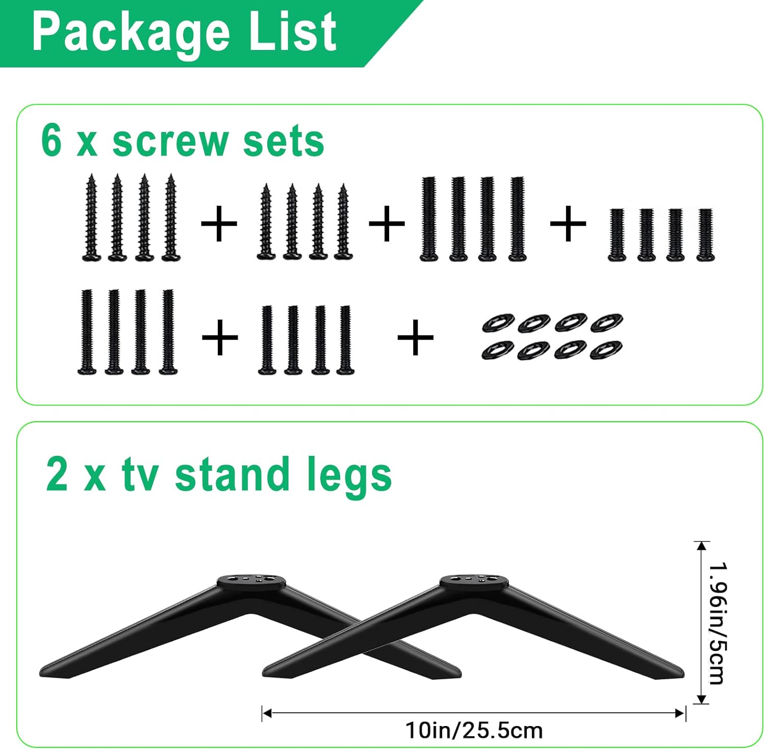 Buy TV Stand Legs for TCL 65 Class 4Series 4K UHD HDR ROKU Smart TV