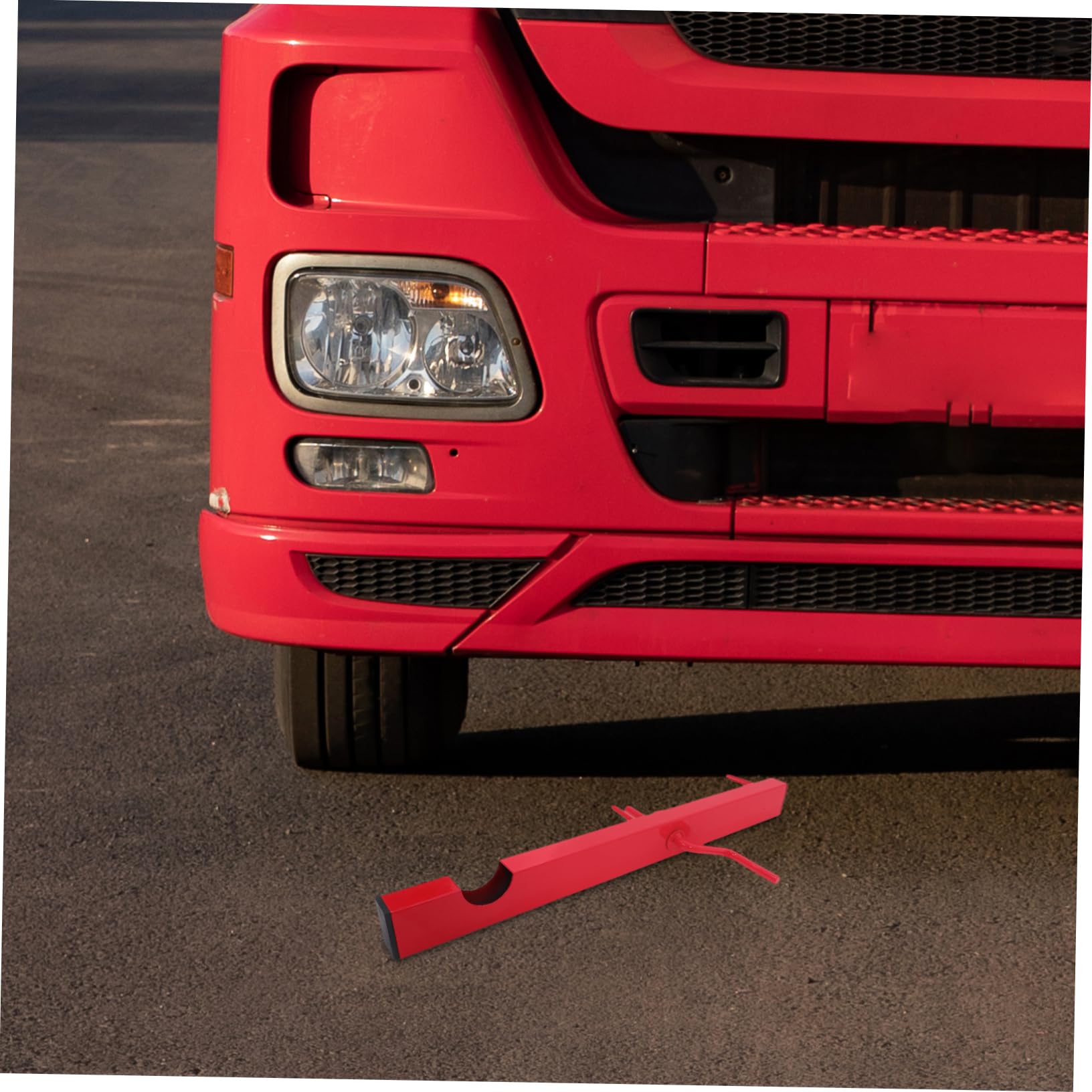 Enrouleur Manuel de Sangle pour Camion en Acier Rouge