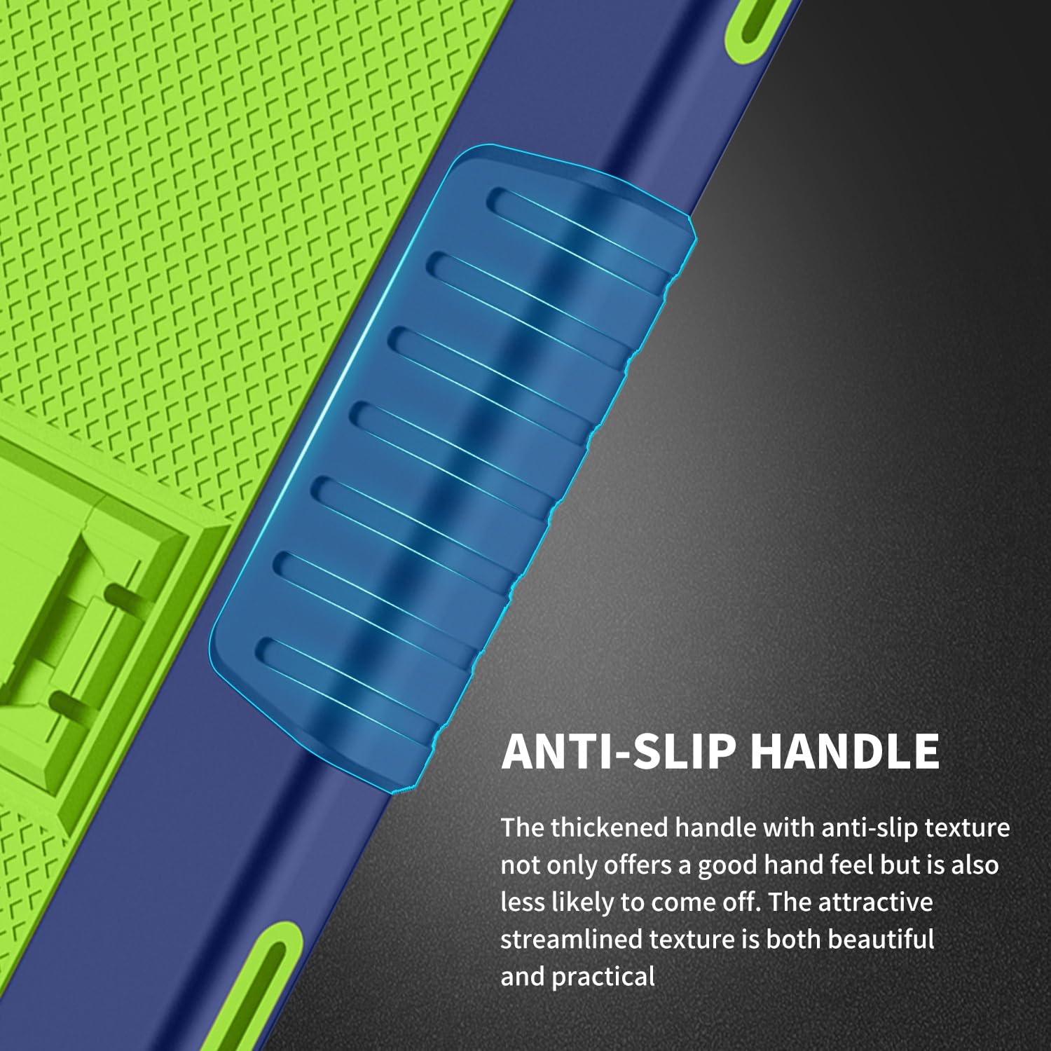 For T-Mobile Revvl Tab 5G Tablet Case With Tempered Glass Screen Protector Revvl Tab 5G Kids Friendly Heavy Duty Shockproof Protective Case Stand Shoulder Strap For T-Mobile Revvl Tab 5G (NavyGr&2Pcs)