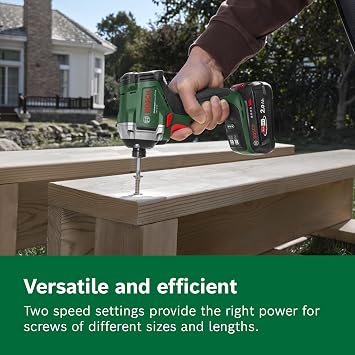 Bosch 18V System Cordless Impact Driver UniversalImpactDrive 18V-210 (Powerful, Compact Impact Driver for Woodworking)