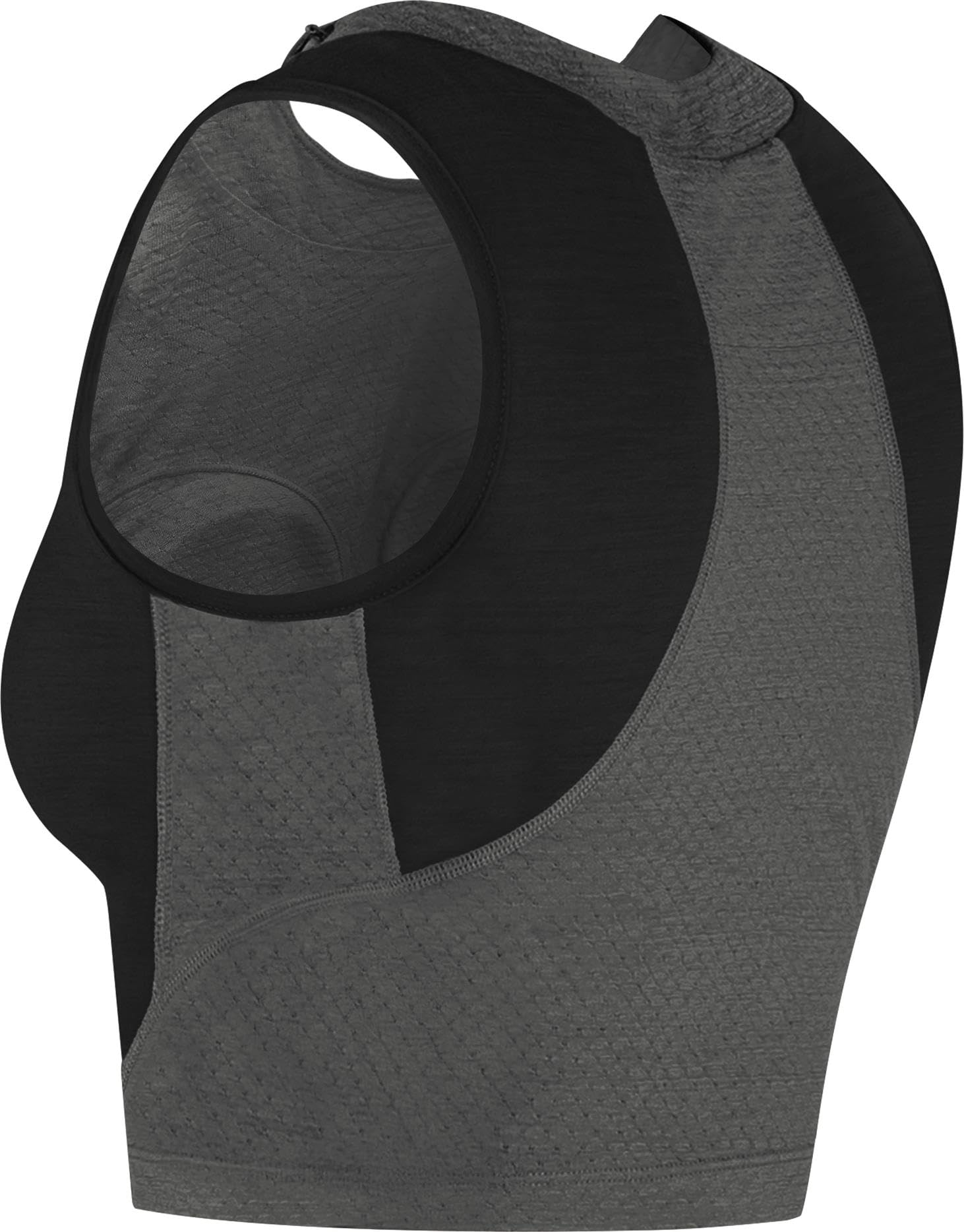 normani Damen Merino Tanktop Crop Top Ärmelloses Trägertop Sport Unterhemd aus 100% Bio-Merinowolle - Atmungsaktives Sportunterteil