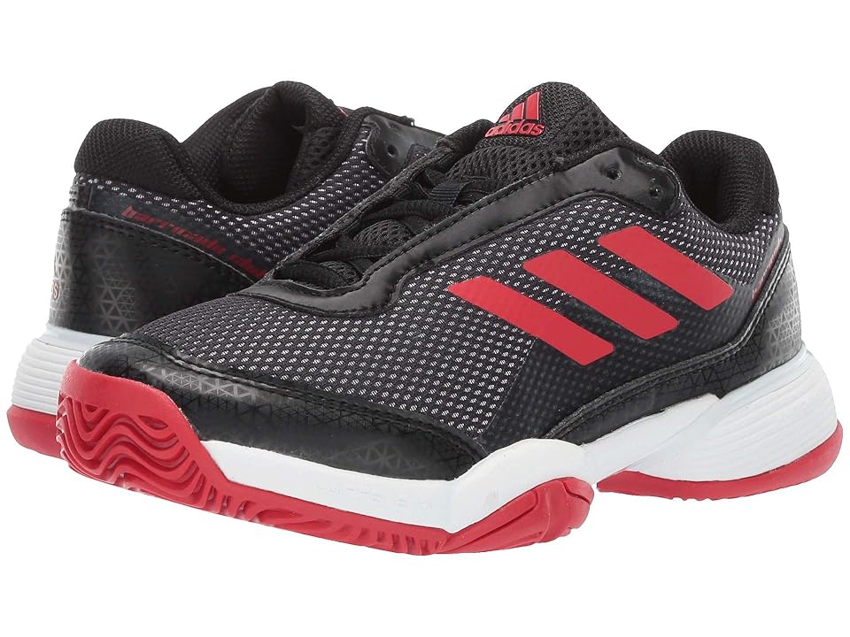 

adidas Kids Barricade Club xJ Tennis (Little Kid/Big Kid) (Black/Scarlet/White) Kids Shoes