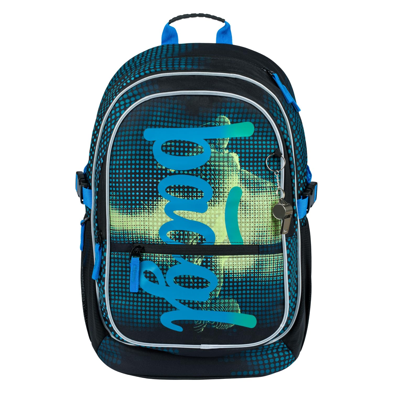 Baagl Juego de Mochilas Escolares de 3 Piezas, Mochila Escolar a partir de 3ª Clase con Correa para el Pecho, Mochila Ergonómica, Fútbol