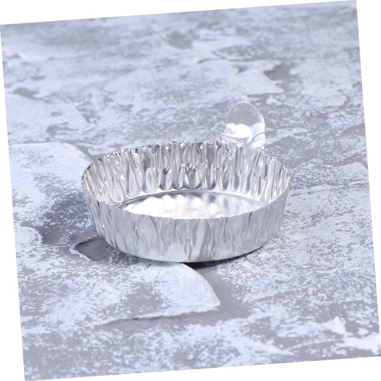 KICHOUSE 5sets Tray Aluminum Weighing Boats Small Size Weighing Dish for Food Processing 10pcs*5