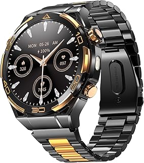 Blackview Men’s Smart Watch, GPS Fitness Smart Watch with Bluetooth Calls, 1.43 Inches AMOLED Smartwatch 110+ Sports Mode…