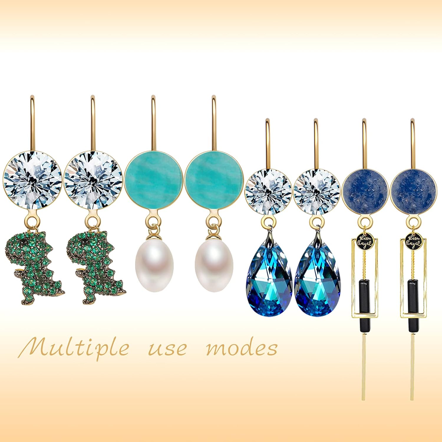 12pcs Gold Plated Flat Round Earring Hooks Brass French Fish Hooks Earrings Hypoallergenic Ear Wire with Loop Hole Dangle Earrings Connector for DIY Jewelry Making, 2 Sizes - Image 5