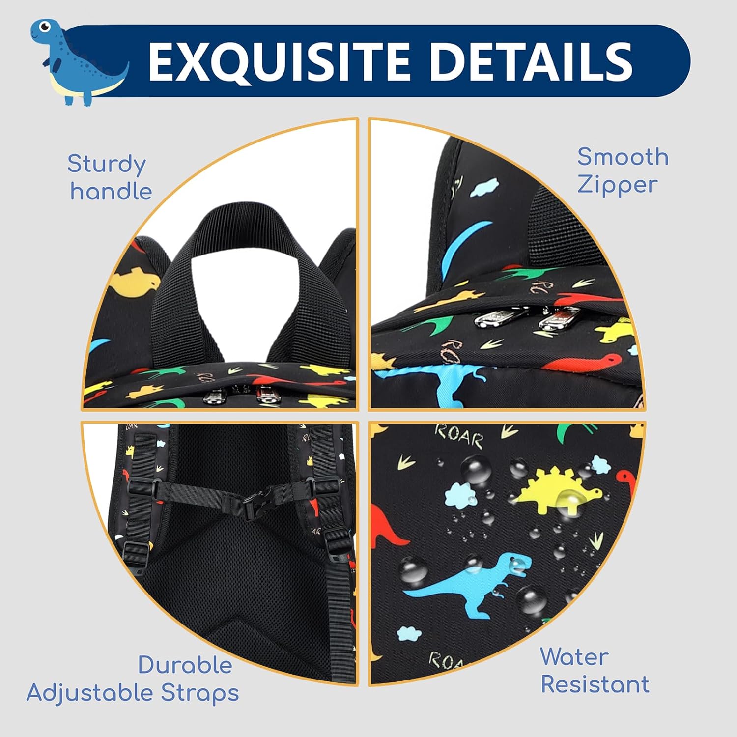 CAMTOP Backpack for Kids, Boys Girls Preschool Backpacks with Lunch Box Toddler Kindergarten School Bookbag Set - Image 6