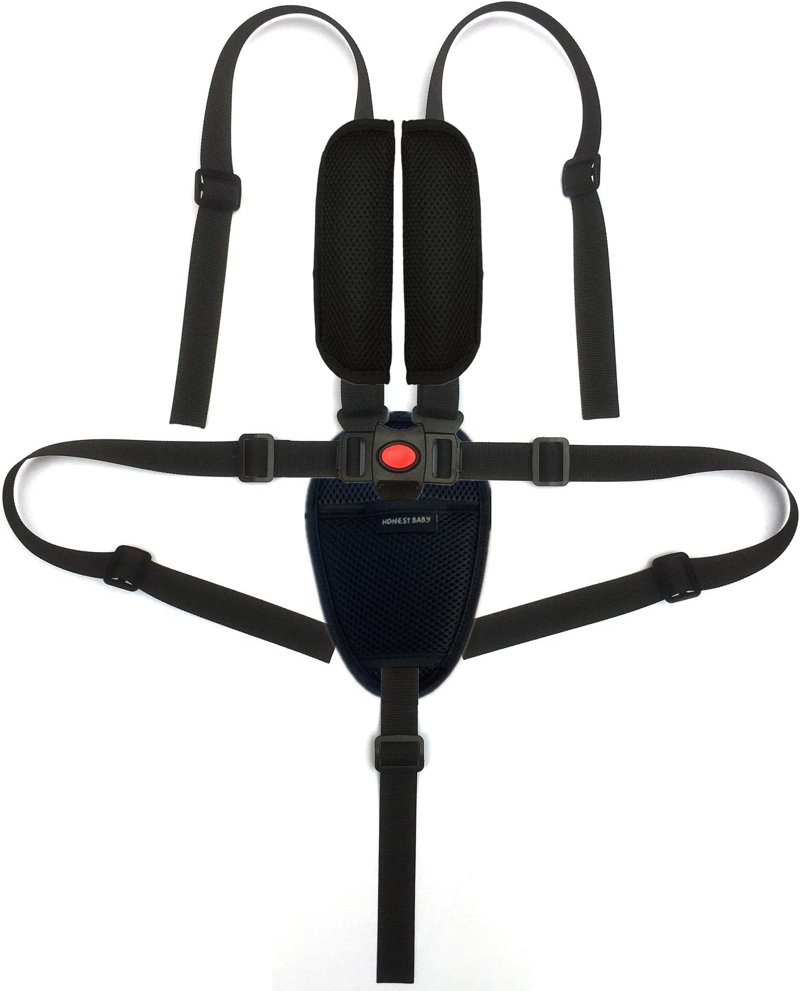 Safety Belt by ZARPMA,5/3/2 Point Adjustable Seat Harnesses for Baby Kid Safe Strap for Stroller High Chair (Include Shoulder Pads & Guarding Pad)