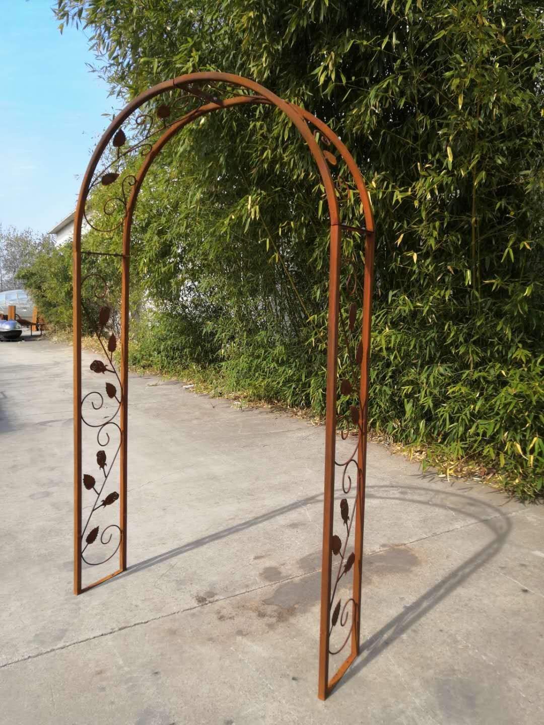 Zen Man 031928-1 - Arco per rose da giardino, in metallo, 120 x 30 x 220 cm