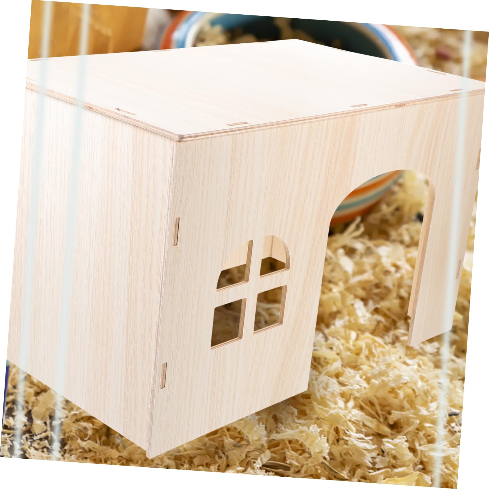 Ipetboom Casetta in Legno per Porcellini D'india e Cincillà, Rifugio Robusto e Accogliente, Nido per Piccoli Animali Domestici